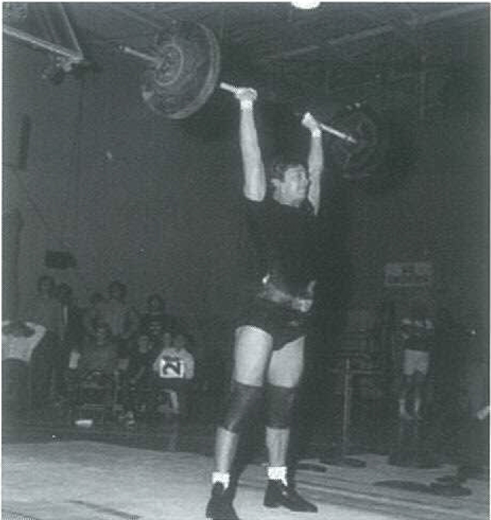 Jack King pressing 300 lbs at the 1970 Southern Regionals